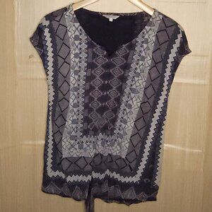 Lucky Brand Blue Knit Sleeveless Top Small